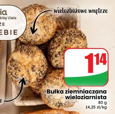 Bułka ziemniaczana wieloziarnista promocja w Dino