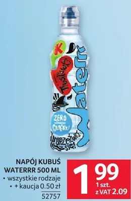 Napój Kubuś Waterrr 500 ml promocja w Selgros