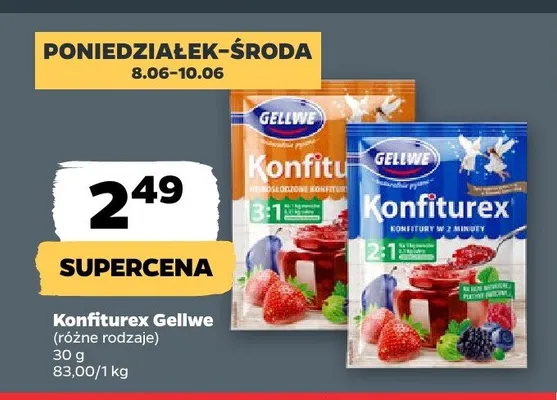 Konfiturex Gellwe promocja w Netto