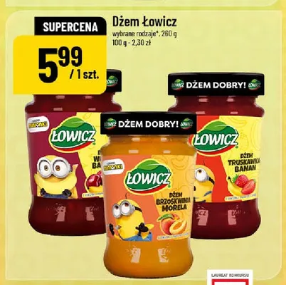 Dżem Łowicz brzoskwinia morela promocja w POLOmarket