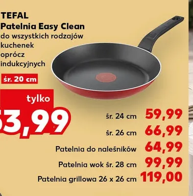 Patelnia wok Tefal Easy Clean śr. 28 cm promocja w Kaufland