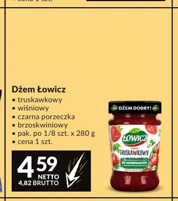 Dżem Łowicz brzoskwiniowy promocja w Makro