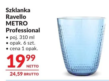 Szklanka Ravello METRO Professional promocja w Makro