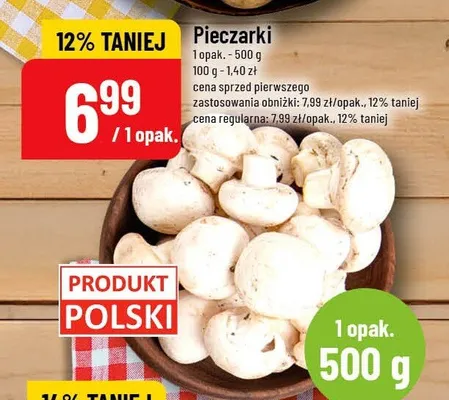 Pieczarki promocja w POLOmarket