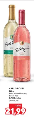 Wino Carlo Rossi Pink promocja w Kaufland