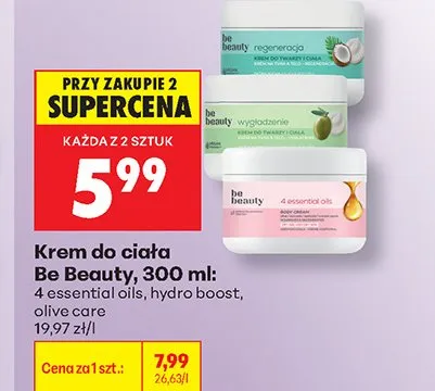Krem do ciała BeBeauty Olive Care promocja w Biedronka