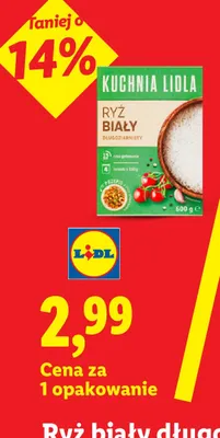Ryż biały długoziarnisty Kuchnia Lidla promocja w Lidl