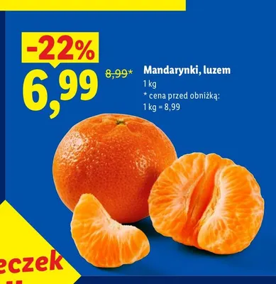Mandarynki luzem promocja w Lidl