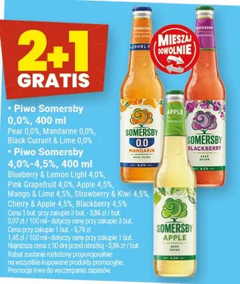 Piwo Somersby 0,0 % promocja w Twój Market