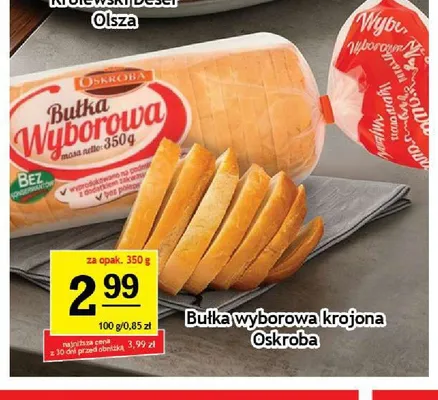 Bułka wyborowa krojona Oskroba promocja w Gram Market