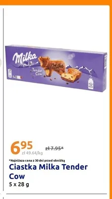 Ciastka Milka Tender Cow 5-pak 28 g promocja w Action