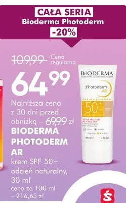 Bioderma photoderm krem SPF 50+ promocja w Super-Pharm
