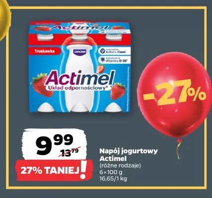 Napój jogurtowy Actimel 6-pak promocja w Netto