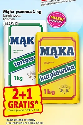 Mąka pszenna kurpiowska JELONKI promocja w Prim Market