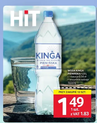 Woda mineralna Kinga Pienińska promocja w Selgros