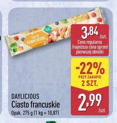 Ciasto francuskie Daylicious promocja w Aldi