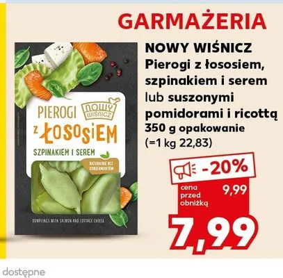 Pierogi z suszonymi pomidorami i ricottą Nowy Wiśnicz promocja w Kaufland