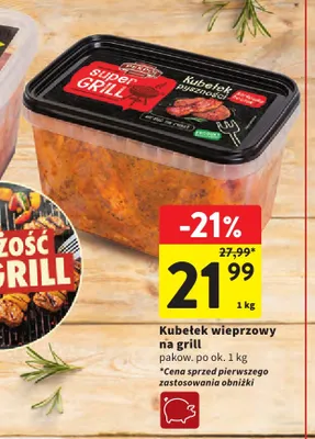 Kubełek wieprzowy na grill Pekpol promocja w Intermarche