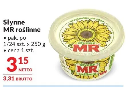 Margaryna Słynne MR roślinne promocja w Makro