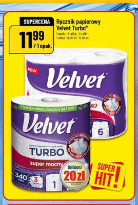 Ręcznik papierowy Velvet Turbo promocja w POLOmarket