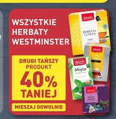 Herbata owocowa Westminster jeżyny i jagody promocja w Aldi