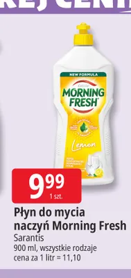 Płyn do mycia naczyń Morning Fresh Lemon promocja w Leclerc