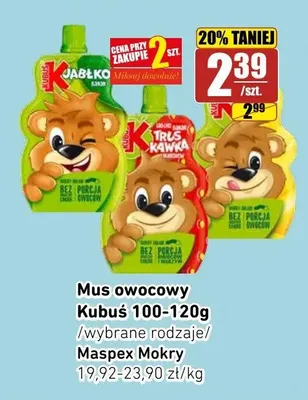 Mus owocowy Kubuś Banan promocja w API Market