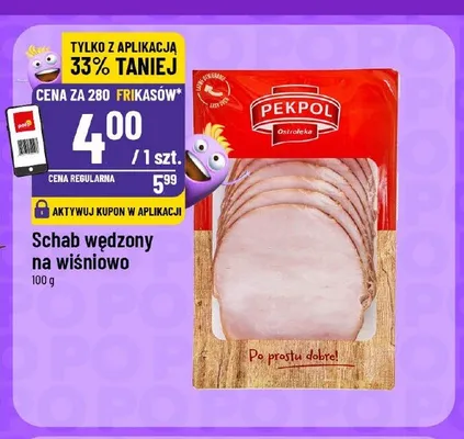 Schab wędzony na wiśniowo Pekpol promocja w POLOmarket