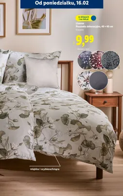 Poszewka dekoracyjna 40 x 40 cm promocja w Lidl