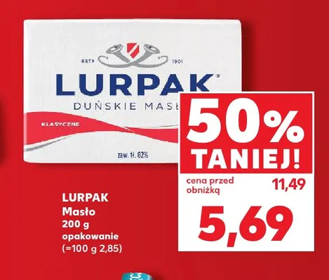 Masło Lurpak promocja w Kaufland
