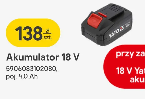 Akumulator 18 V promocja w Castorama