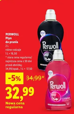 Płyn do prania Perwoll Black promocja w Lidl