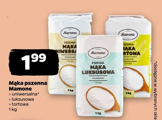 Mąka pszenna luksusowa promocja w Netto