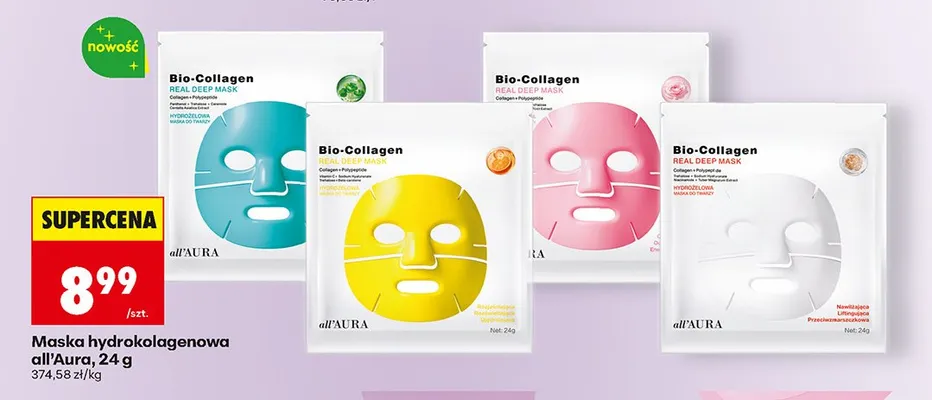 Maska hydrokolagenowa promocja w Biedronka