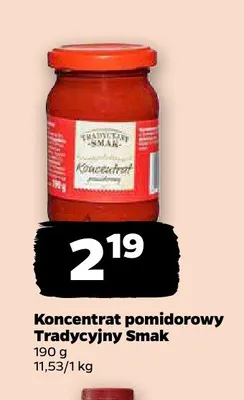 Koncentrat pomidorowy Tradycyjny Smak promocja w Netto