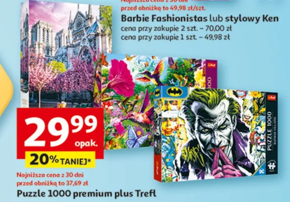 Barbie Fashionistas lub stylowy Ken promocja w Auchan