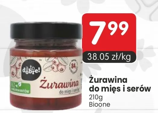 Żurawina do mięs i serów promocja w Market Point