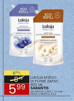 Mydło w płynie zapas Luksja promocja w Wafelek