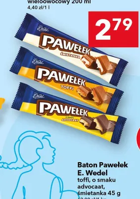 Baton Pawełek E. Wedel o smaku advocaat promocja w LEWIATAN