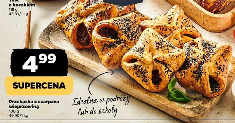 Przekąska z szarpaną wieprzowiną promocja w Netto