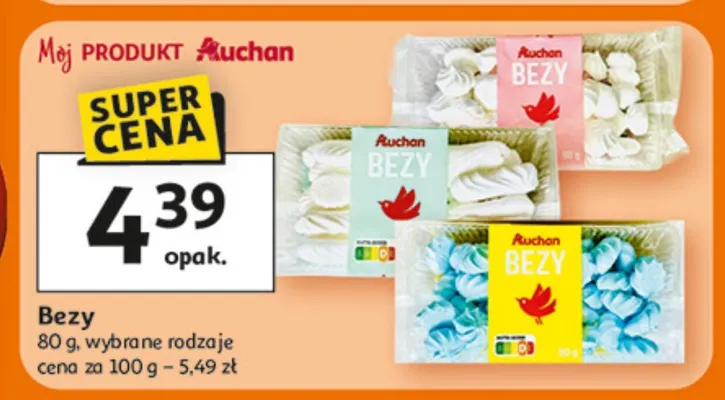 Bezy wybrane rodzaje promocja w Auchan