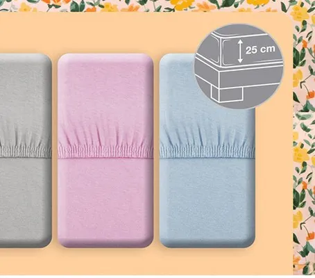 Prześcieradło bawełniane jersey 220x200 cm promocja w Biedronka