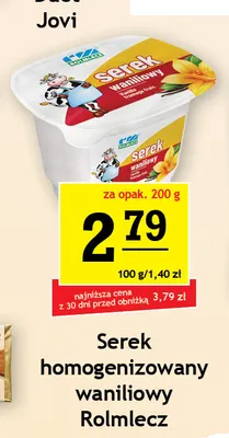 Serek homogenizowany waniliowy Rolmlecz promocja w Gram Market