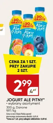 Jogurt ale pitny wybrany asortyment promocja w Chata Polska