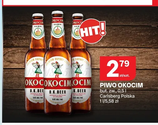 Piwo Okocim O.K. Beer promocja w Chorten