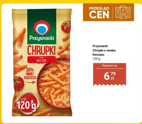 Chrupki o smaku keczupu Przysnacki promocja w Biedronka