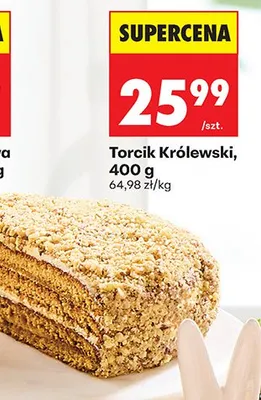 Torcik królewski promocja w Biedronka
