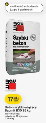 Beton szybkowiążący Baumit B30 promocja w Castorama