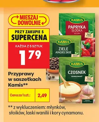 Czosnek granulowany Kamis promocja w Biedronka