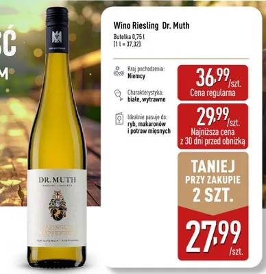 Wino Riesling promocja w Aldi